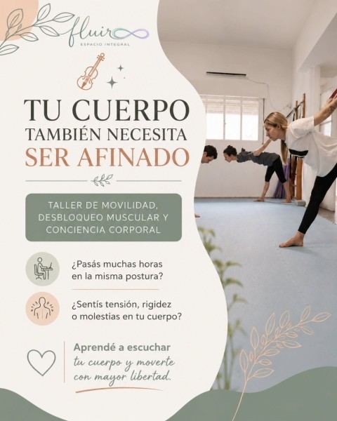 Taller de movilidad, desbloqueo muscular y conciencia corporal