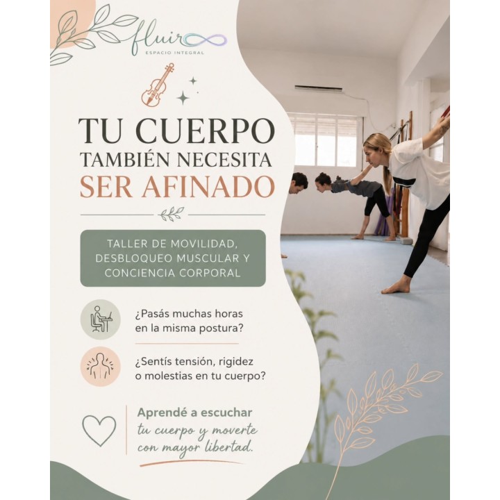 Taller de movilidad, desbloqueo muscular y conciencia corporal