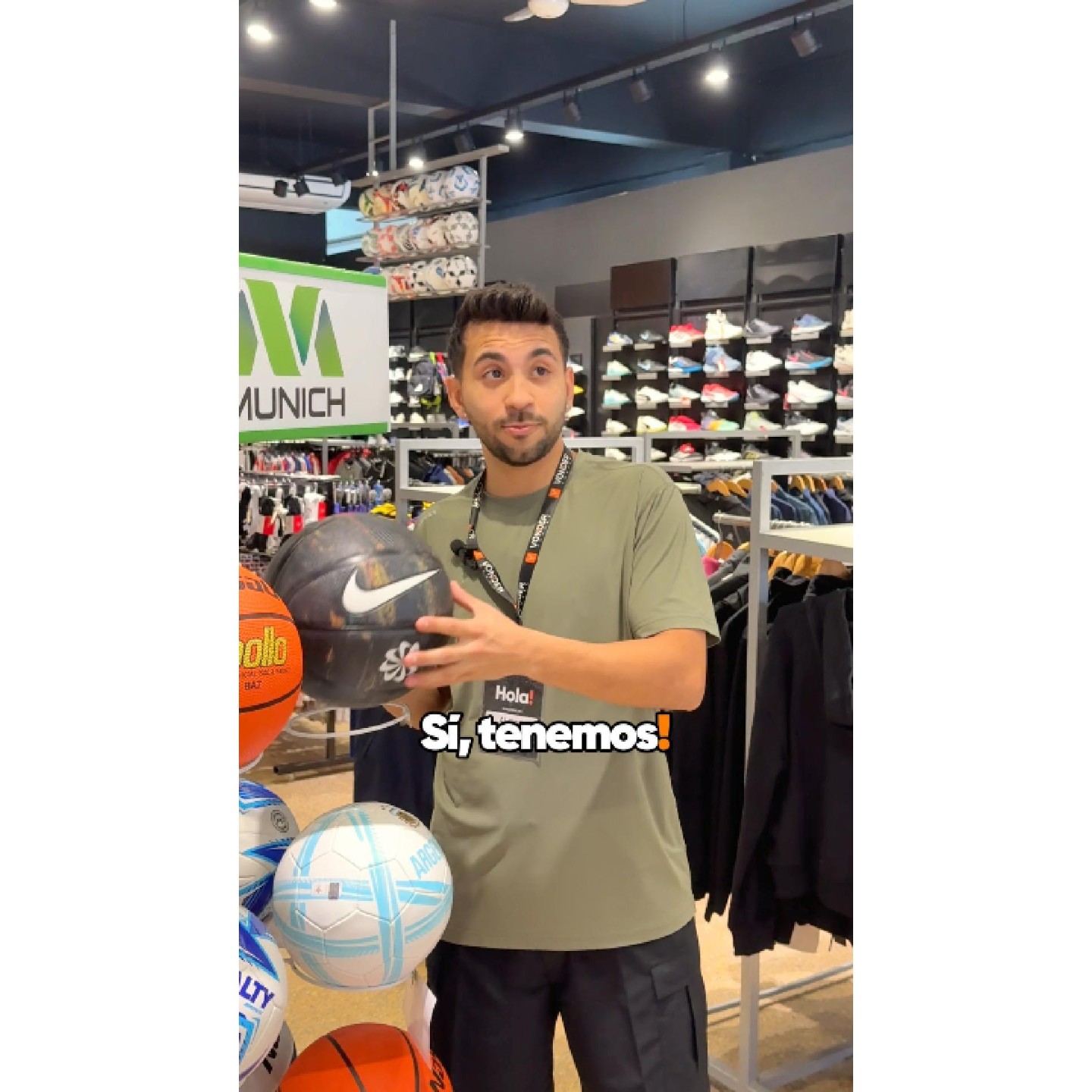 Pelotas, indumentaria y accesorios deportivos