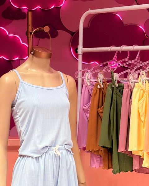 Pijama de short y musculosa