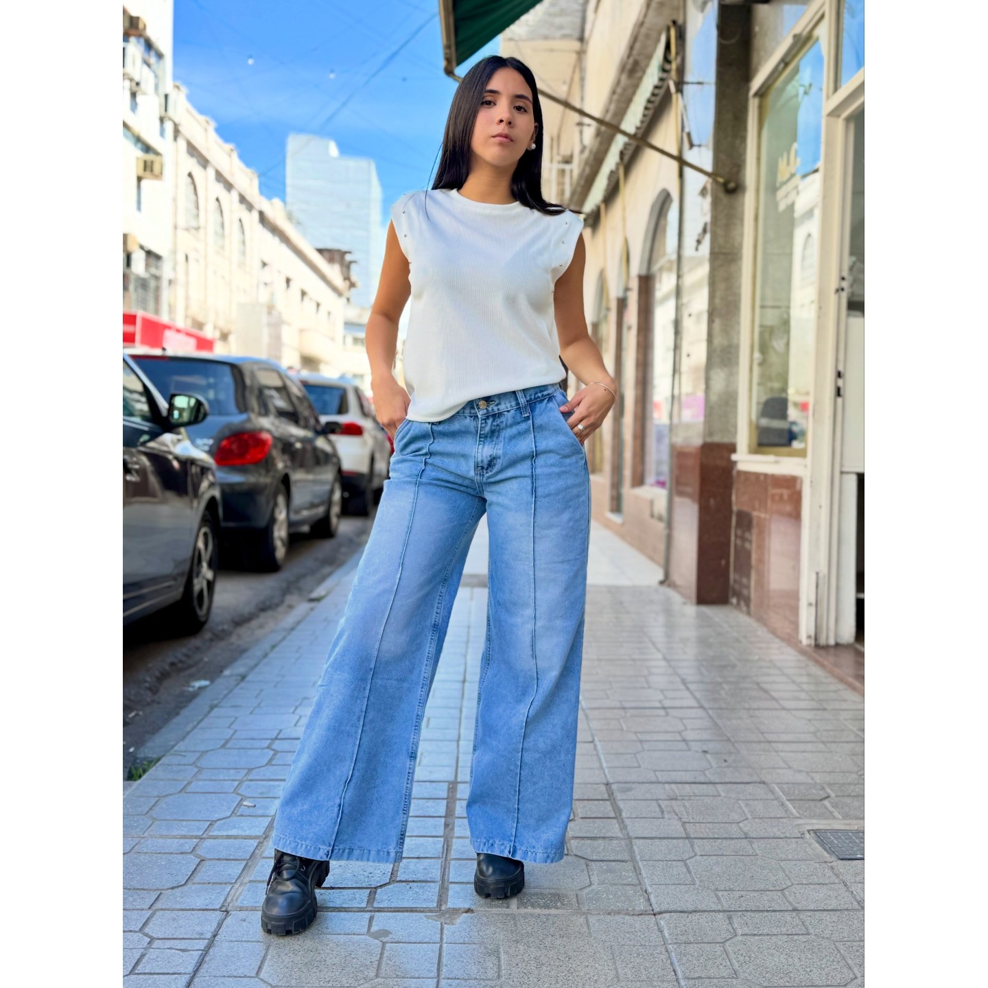 Jeans wide leg Mara y Paula