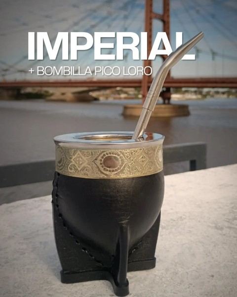 Combo mate imperial y bombilla pico de loro