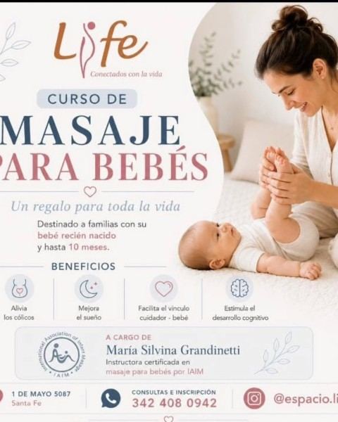 Curso de masaje para bebés