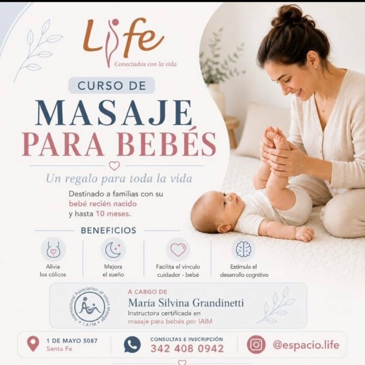 Curso de masaje para bebés