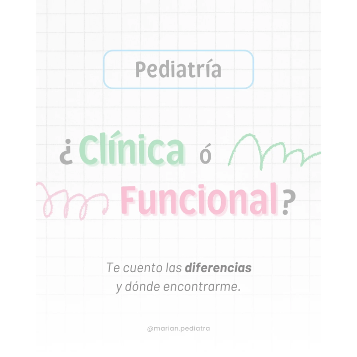 Consulta de pediatría funcional e integrativa