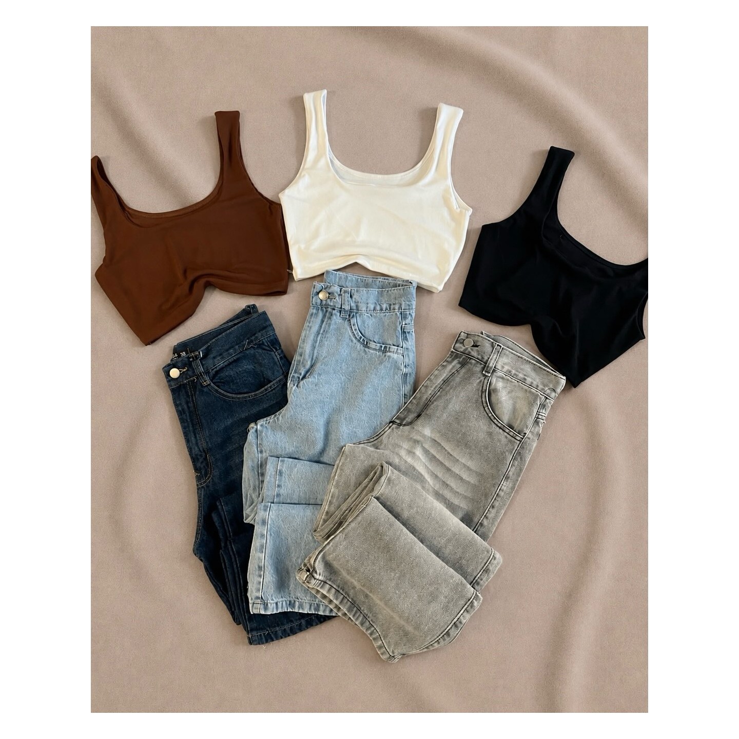 Top Michigan y jean wide leg