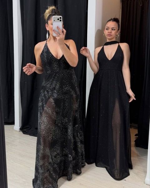 Vestidos largos negros para evento