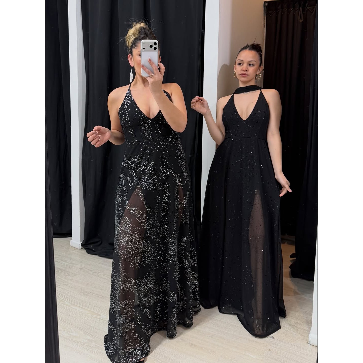 Vestidos largos negros para evento