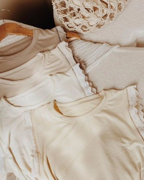 Remeras de algodón y morley ribb