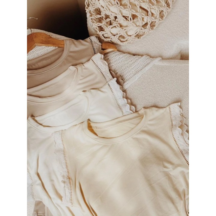 Remeras de algodón y morley ribb