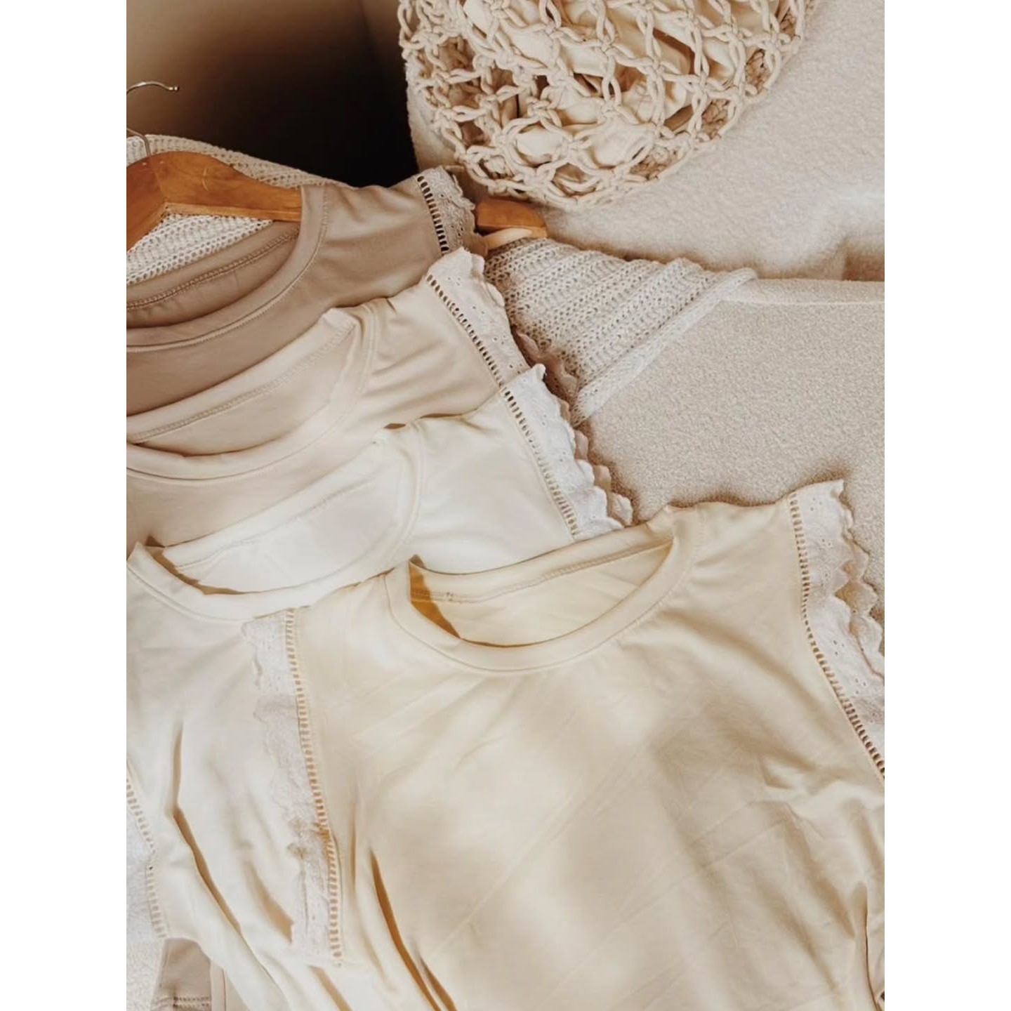 Remeras de algodón y morley ribb