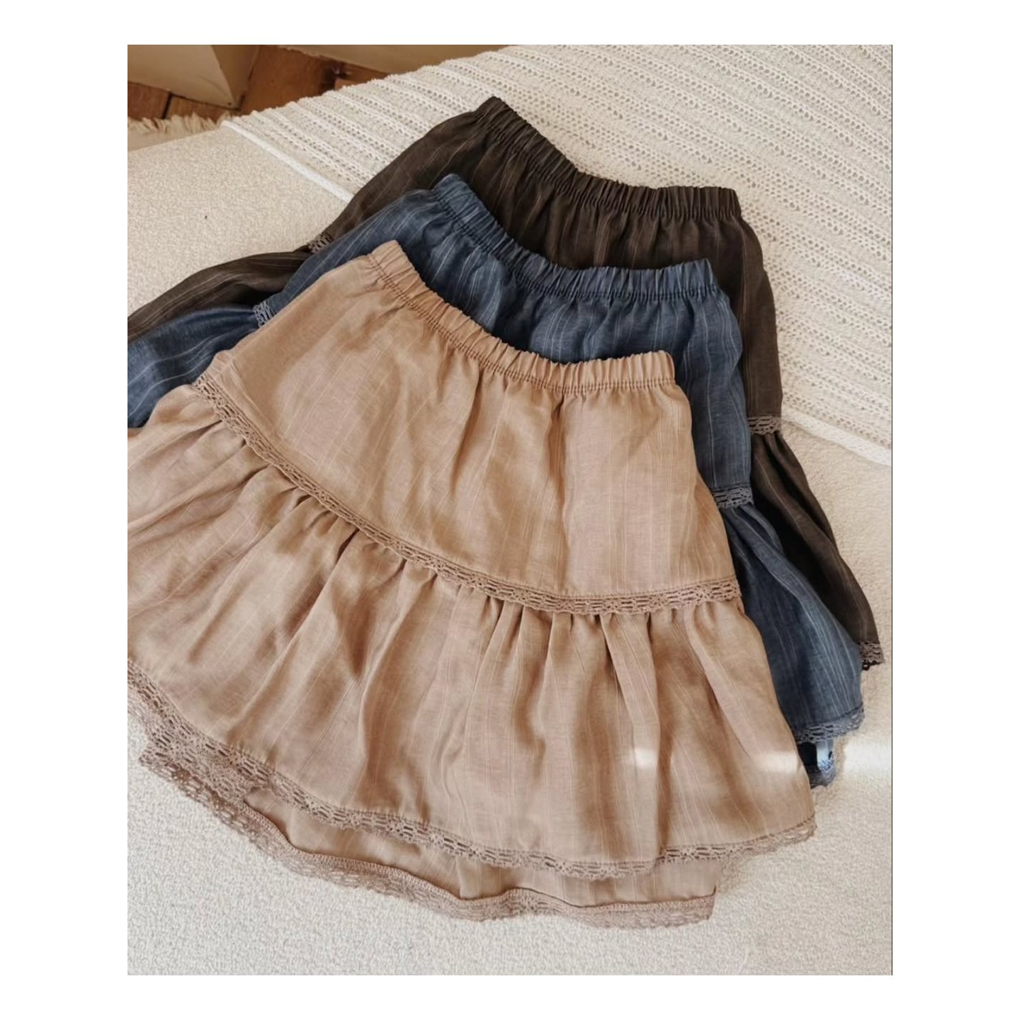 Pollera de lino