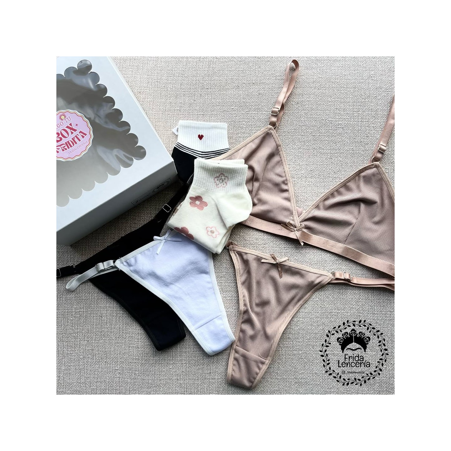 Conjunto de morley beige