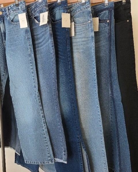 Jeans en distintos lavados
