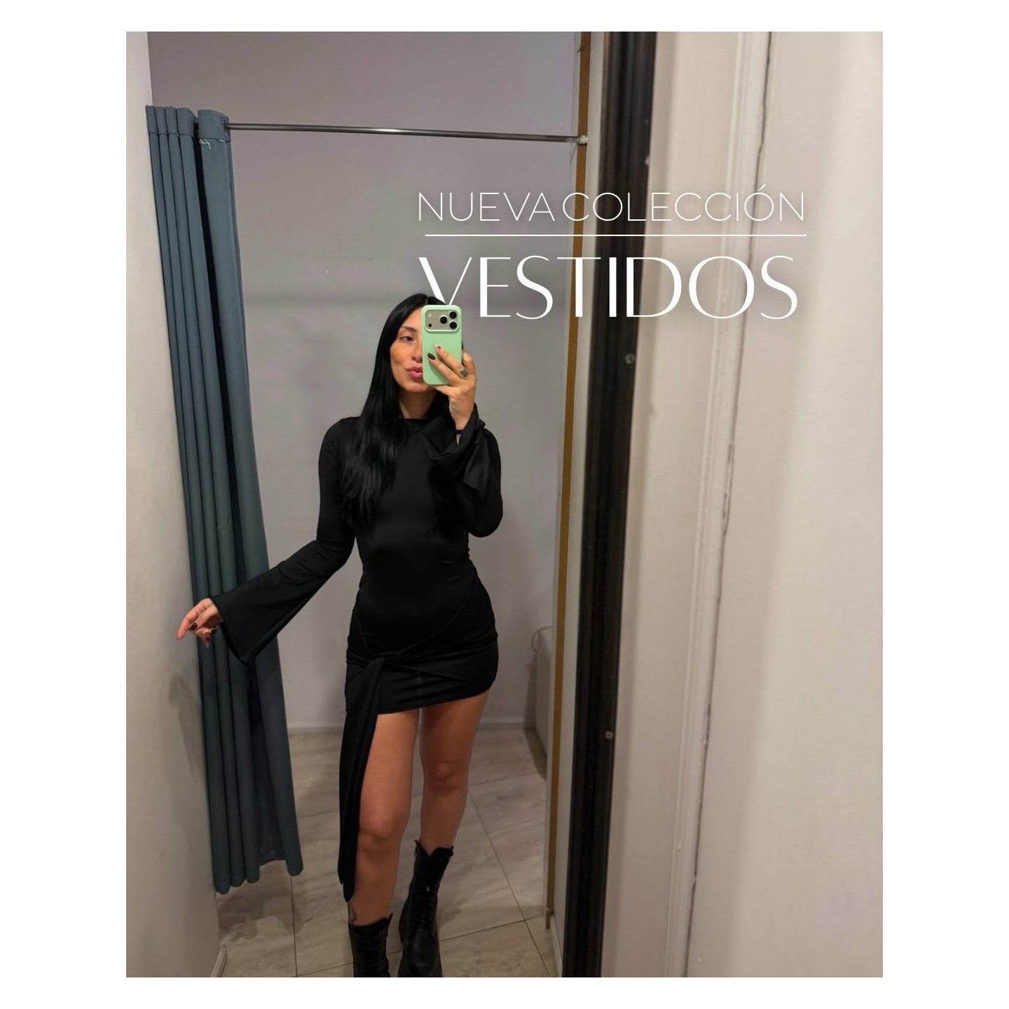 Vestido corto negro