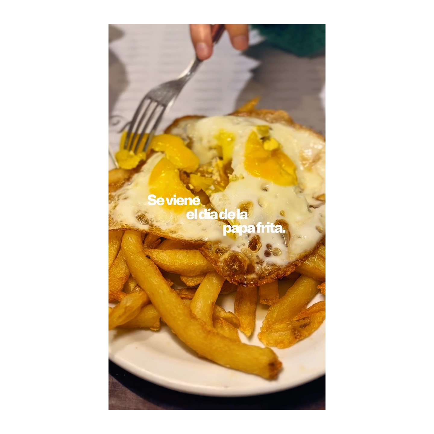 Papas fritas a caballo
