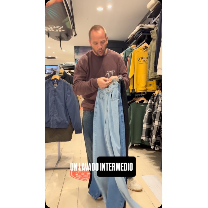 Jeans rectos y anchos
