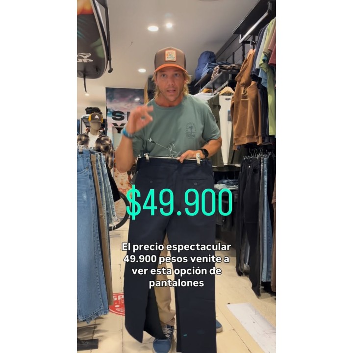 Pantalones corte chino