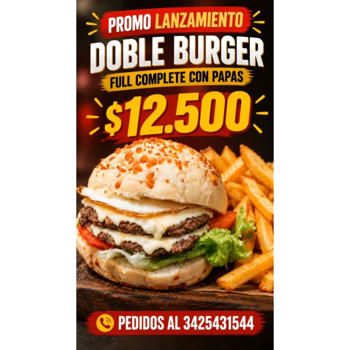 Doble Burger Full Complete