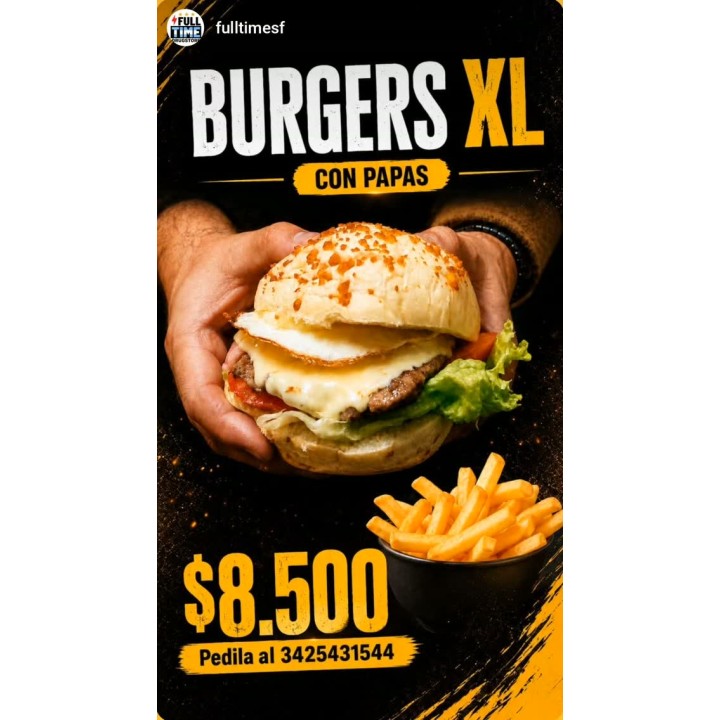 Burgers caseras XL