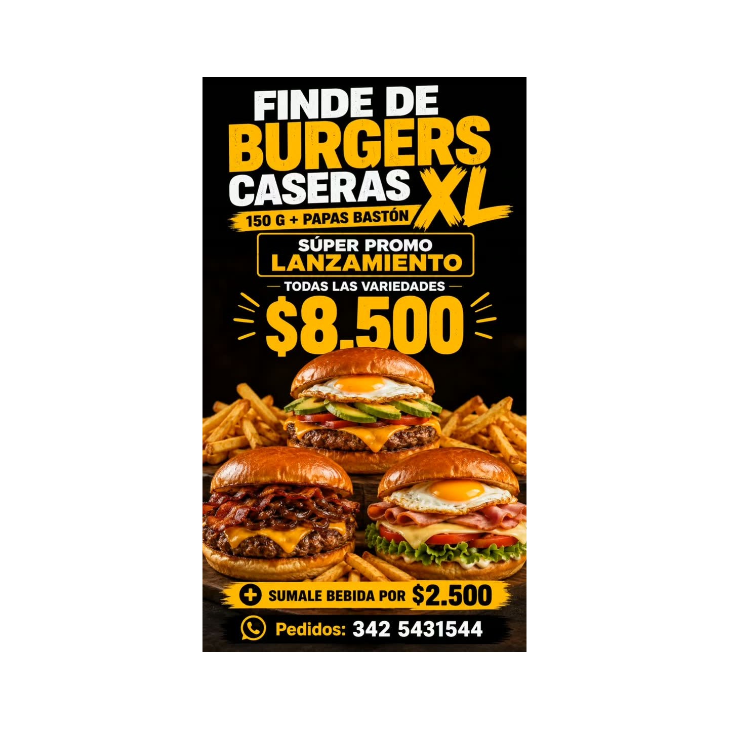 Burgers caseras XL
