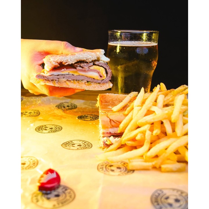 Sándwich de milanesa completo