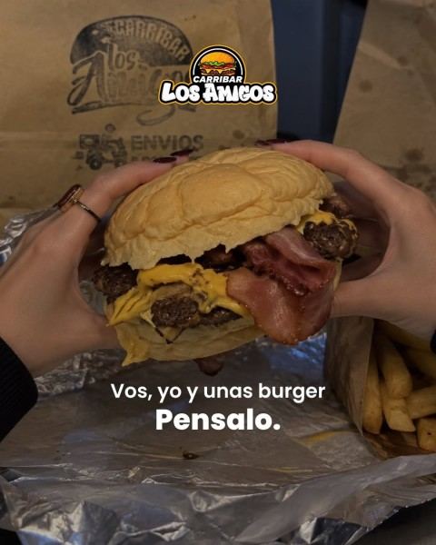 Burger de morrón y panceta