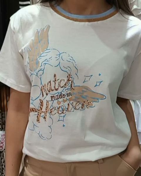 Remera algodón angel con rib en colores, pantalón sastrero clásico hasta 2XL