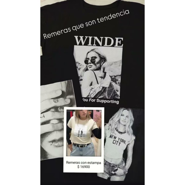 Remeras de algodón con estampa