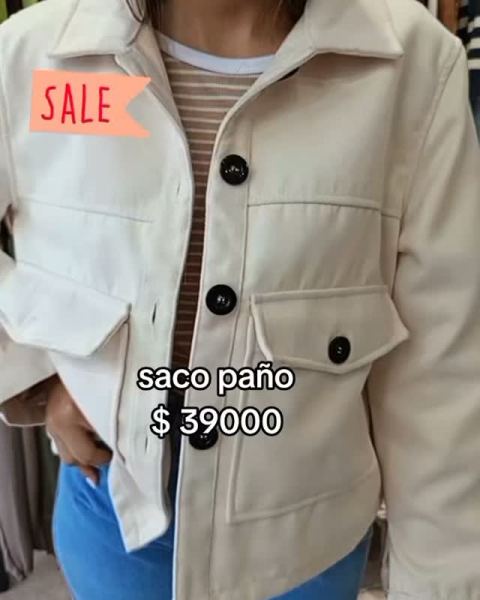 Saco de paño en talles M y L (liquidación)