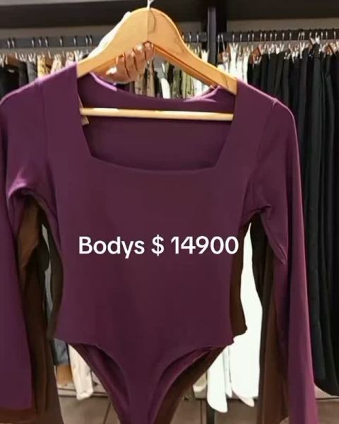 Body mangas largas hasta talle XL (liquidación)