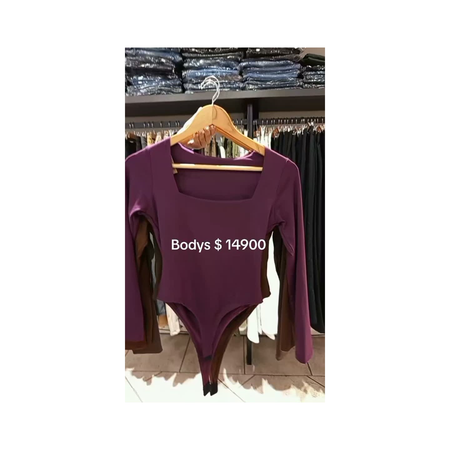 Body mangas largas hasta talle XL (liquidación)