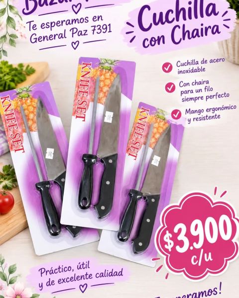 Cuchilla con chaira