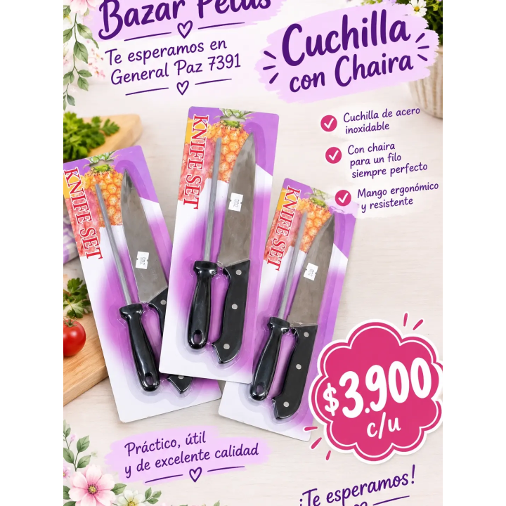 Cuchilla con chaira